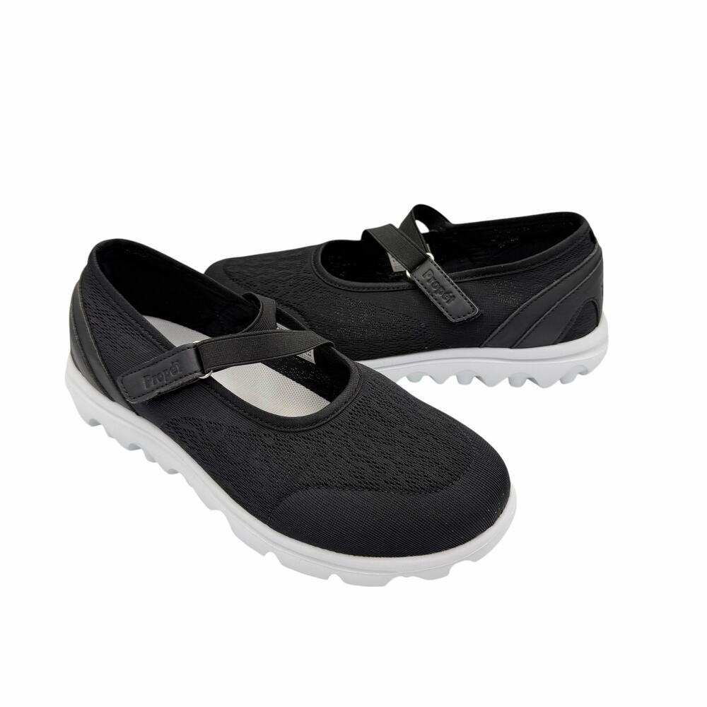 Propet Black Travelactiv Mary Jane Strappy Supportive Mesh Womens Shoes